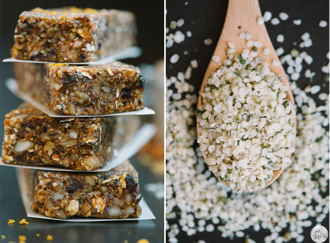 spiced carrot cake bars collage