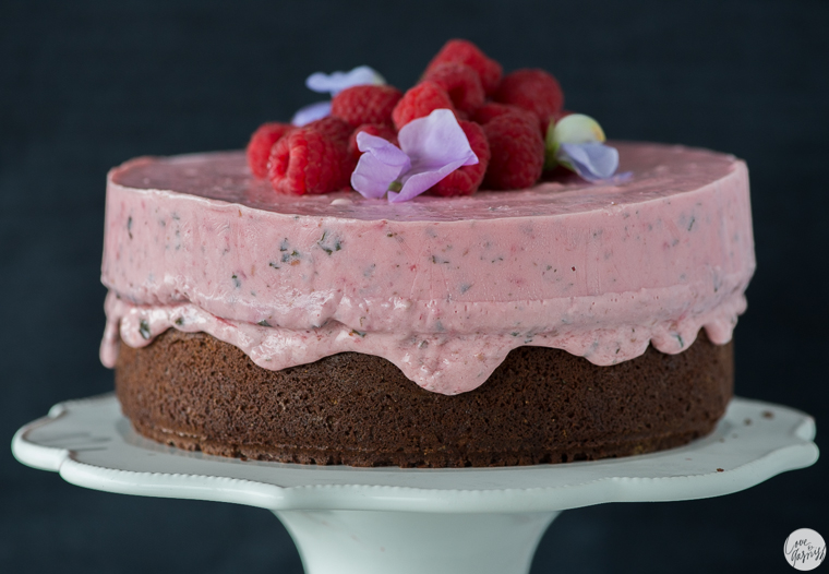 raspberry ice cream cake